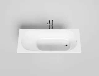 Ванна из искусственного камня Salini Ornella S-Sense 102313G 170x70см белый глянцевый